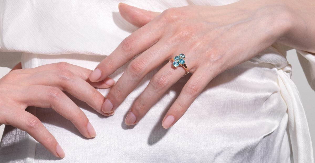 Zircon Ring Vintage Diamond Ring