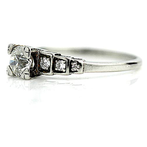 Antique .57 CTW 1930s Prong Set Art Deco Diamond Engagement Ring