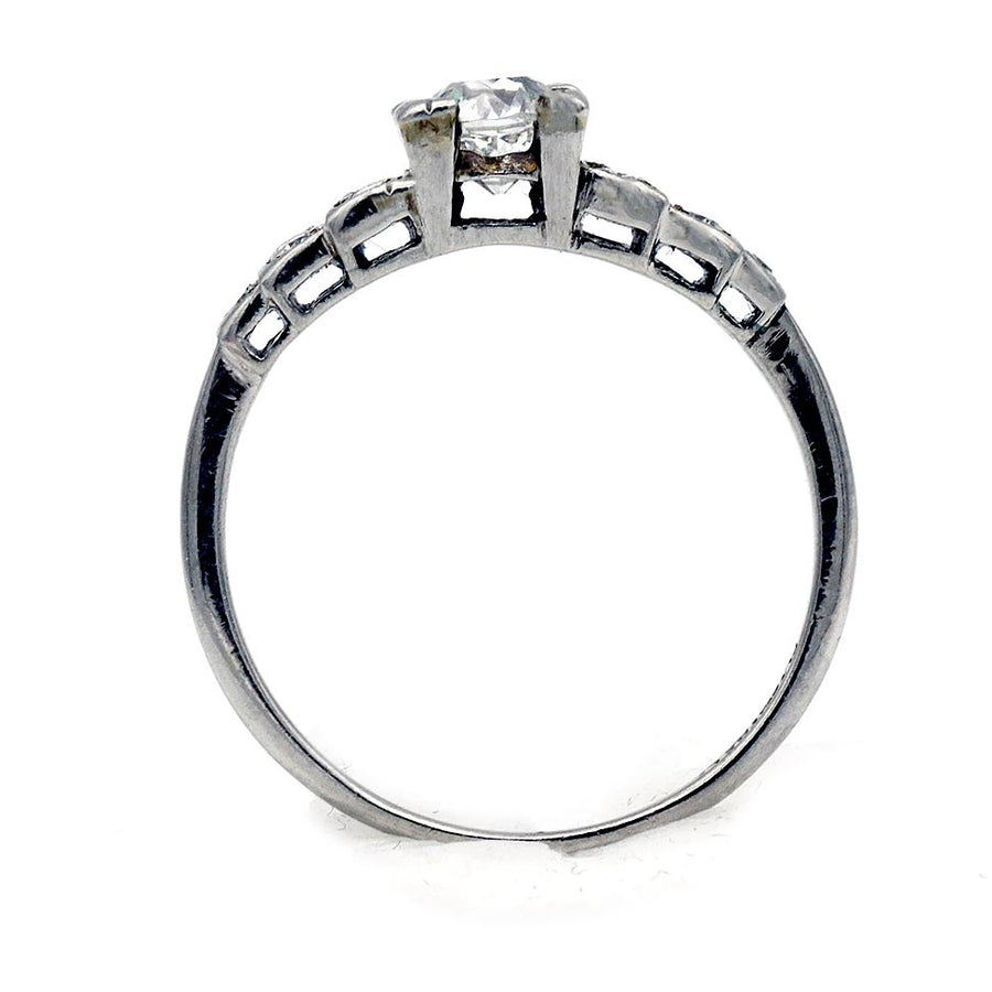 Antique .57 CTW 1930s Prong Set Art Deco Diamond Engagement Ring