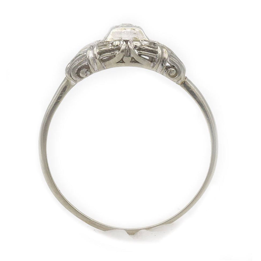 Art Deco 1930s Old European Cut Diamond Fidelity Vintage Engagement Ring