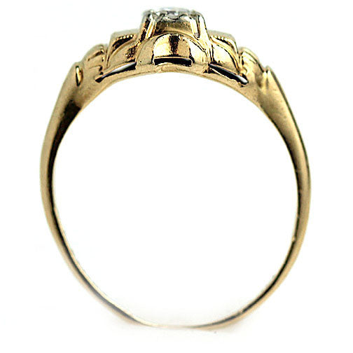 The Carmen Ring | .15ct Old European Cut Diamond Retro Engagement Ring