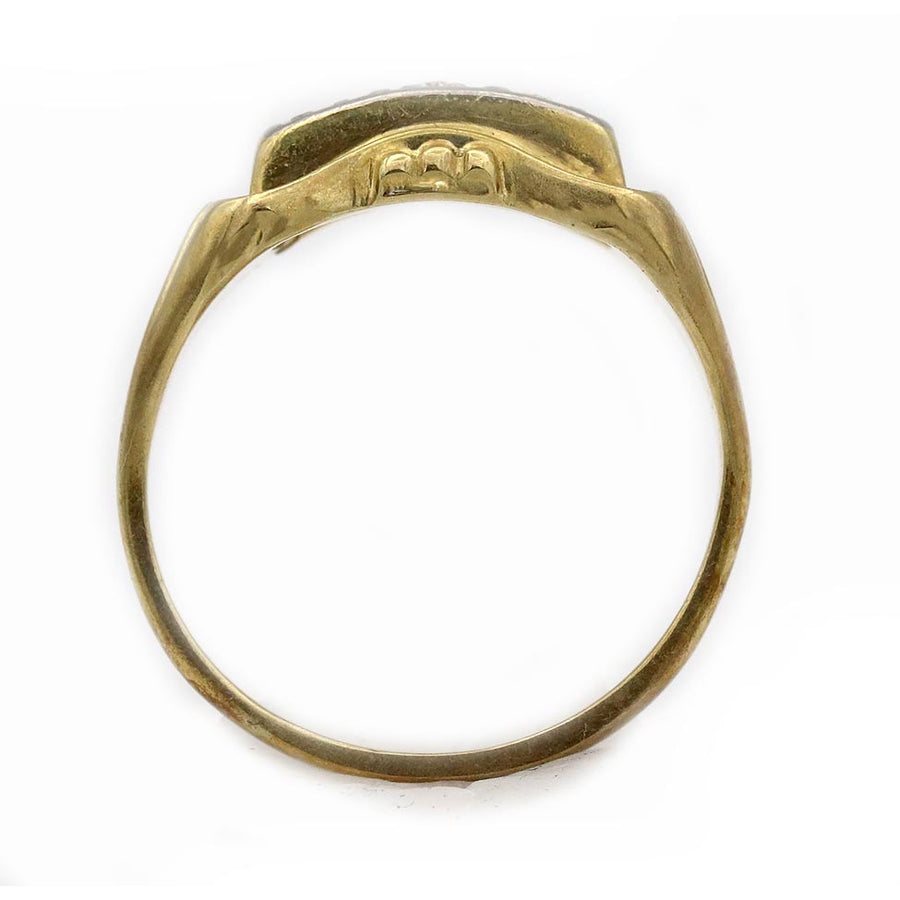 Mid-Century .10 CTW Three Stone Vintage Diamond Wedding Ring