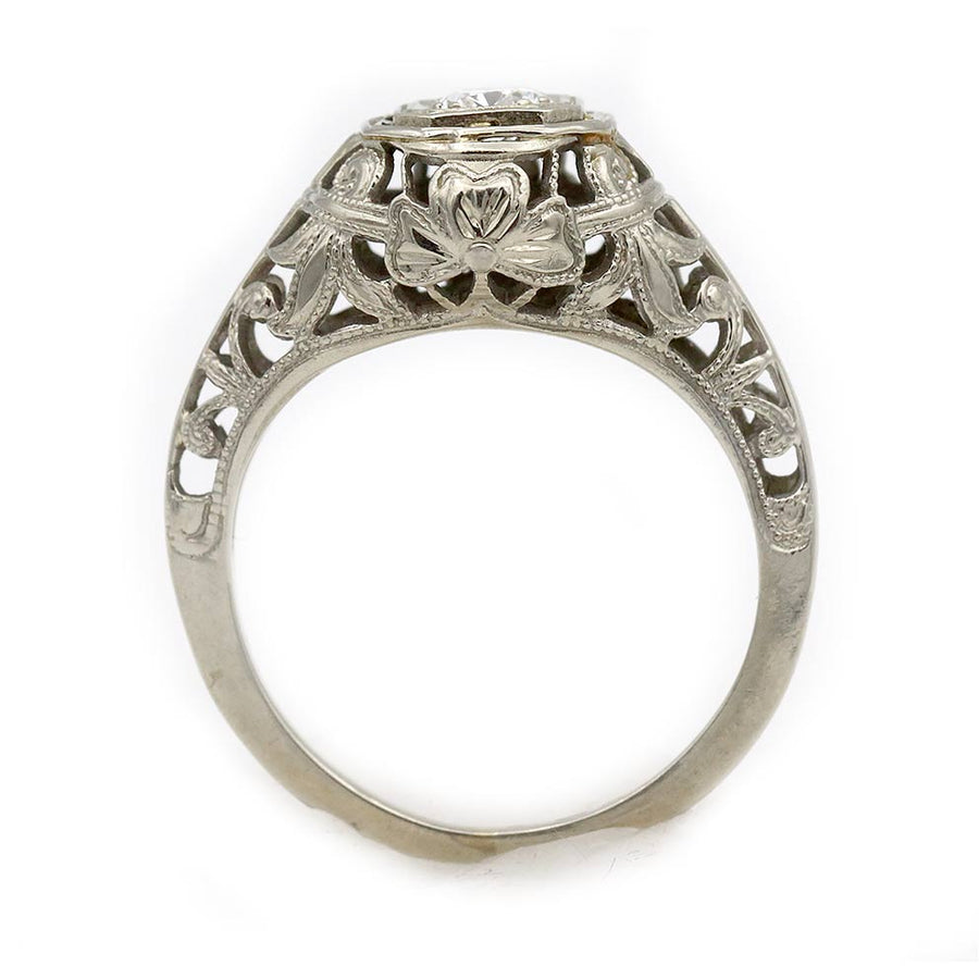 The Mary Claire Ring | Original 1920s Art Deco .20ct F-VS2 Octagonal Diamond