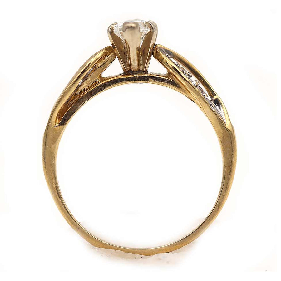 Classic Vintage Marquise Diamond Engagement Ring