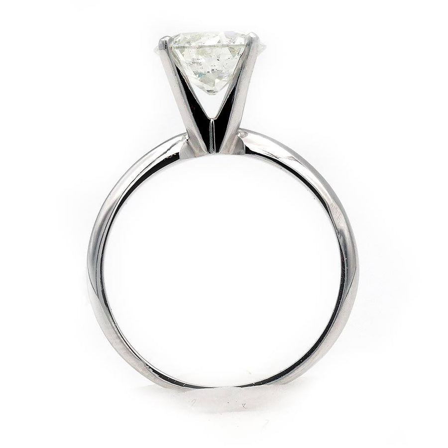 Vintage 2.09 Ct Old European Cut Diamond Solitaire Engagement Ring | Clarity Enhanced