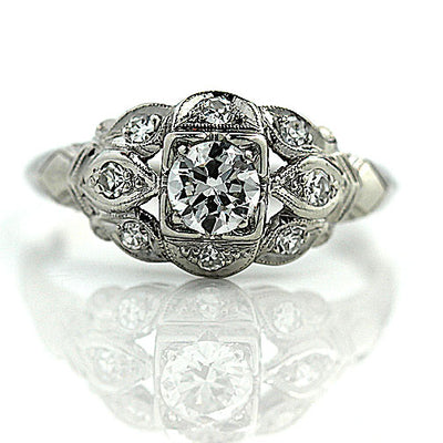 Intricate 1930s Diamond Engagement Ring