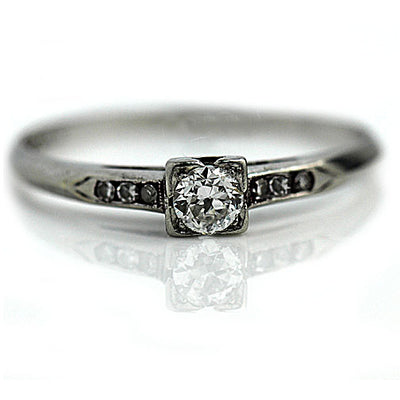 antique diamond engagement ring 