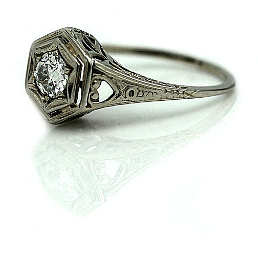 Art Nouveau Engagement Ring