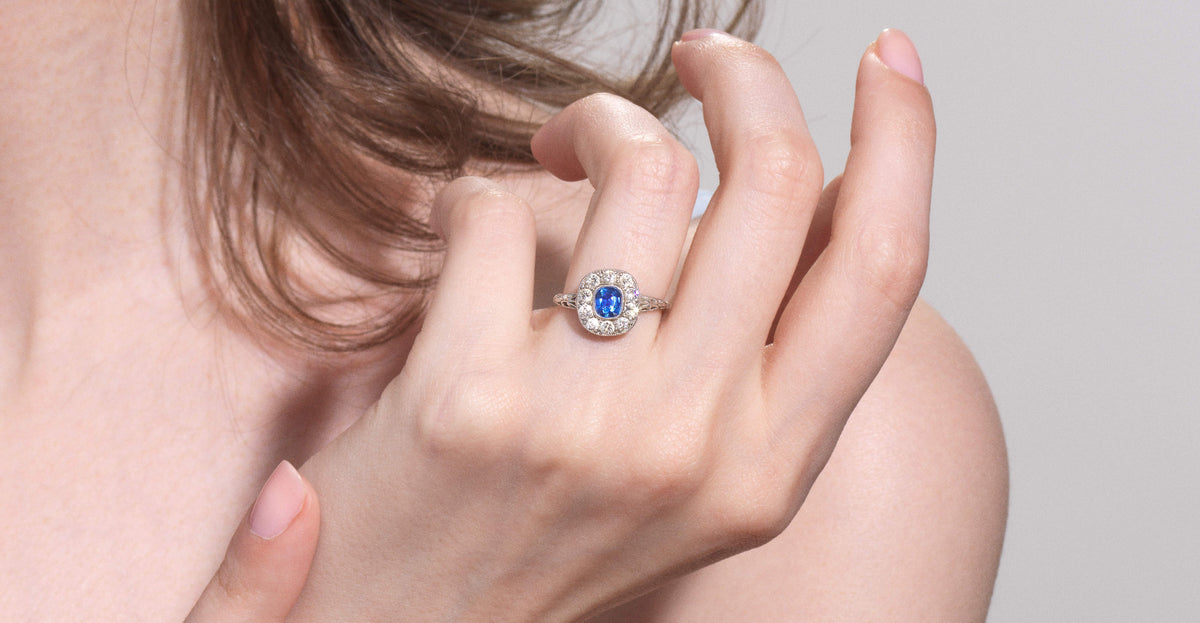 9.67 Ct Ceylon Sapphire Diamond Engagement Ring Ref: 785490 - Antique  Jewelry | Vintage Rings | Faberge EggsAntique Jewelry | Vintage Rings |  Faberge Eggs