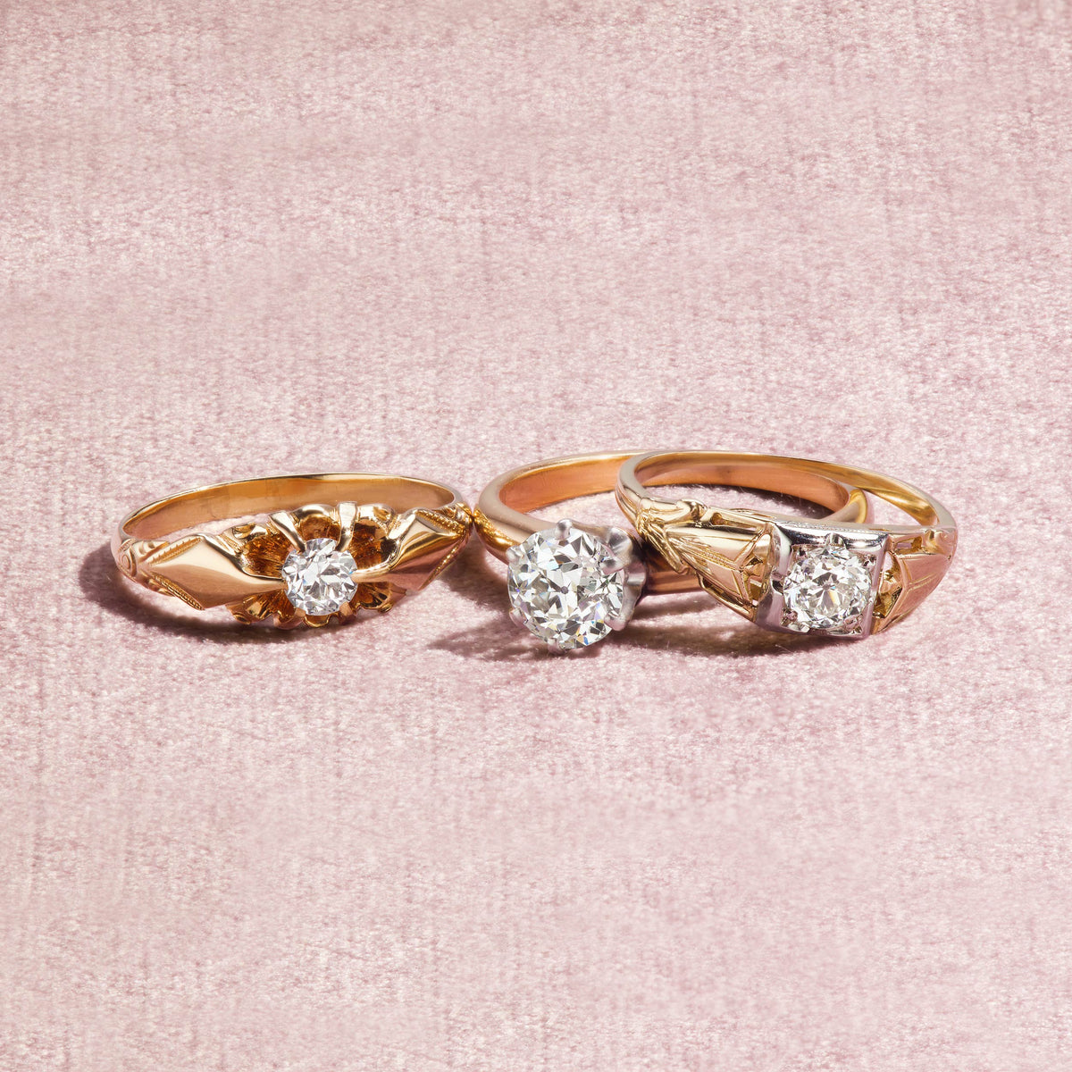 Vintage Solitaire Engagement Rings | Antique Diamond Solitaire Rings ...