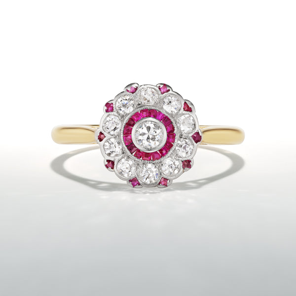 Vintage Cluster Engagement Rings