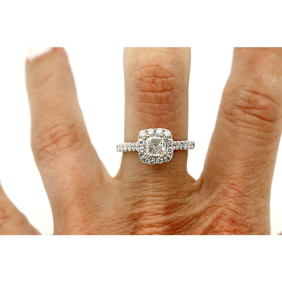 Princess Cut Neil Lane Cushion Cut Diamond Ring Neil Lane Cushion