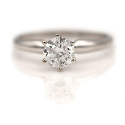 Round Brilliant Diamond Solitaire Engagement ring .75 Carat GIA D/I1