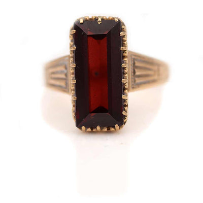 3.00 Carat Victorian Garnet Engagement Ring