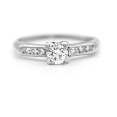 Art Deco .47 CTW Platinum Vintage Diamond Engagement Ring