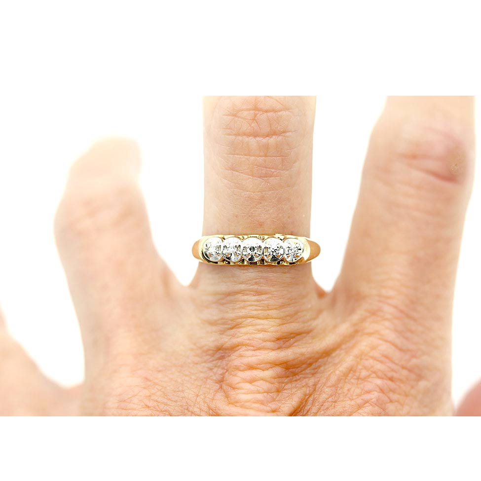 ビンテージ 細バンドリング 14K金 13-14号VINTAGE USA NY ビンテージ 細バンドリング 14K金 13-14号VINTAGE USA NY 楽天