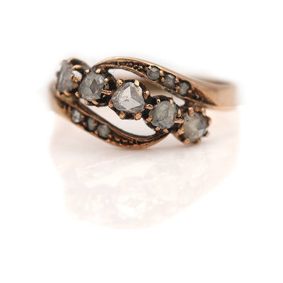Victorian Rose Cut Diamond Wedding Ring