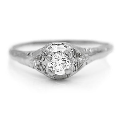 .40 Carat Solitaire Diamond 1920's Engagement Ring