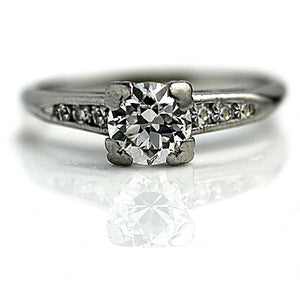 Mid-Century .72 CTW European Cut Vintage Diamond Engagement Ring