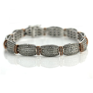 Vintage Invisible Set Diamond Bracelet 10.00 Carat - Vintage Diamond Ring