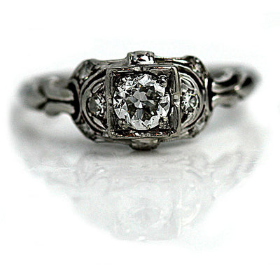 Sustainable Antique Engagement Ring