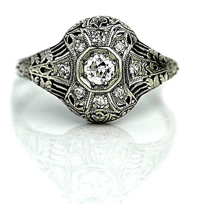 Edwardian Diamond  Engagement Ring