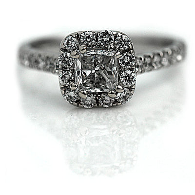 Neil Lane Princess Cut Diamond Halo Engagement Ring