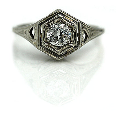 Art Nouveau Engagement Ring 