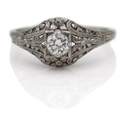 Rare Art Deco Engagement Ring