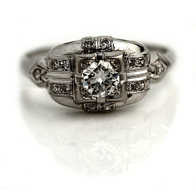 Antique .40 Carat Diamond Engagement Ring