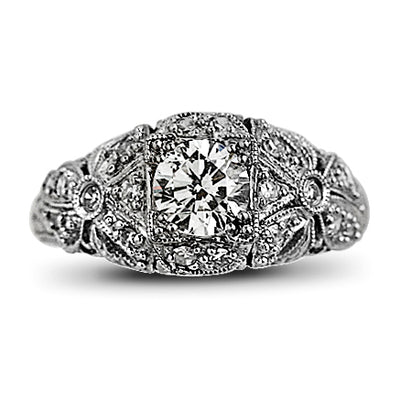 .75 Carat Diamond Vintage Style Engagement Ring