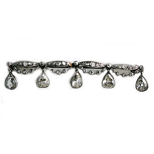 Antique Pear Shaped Diamond Brooch