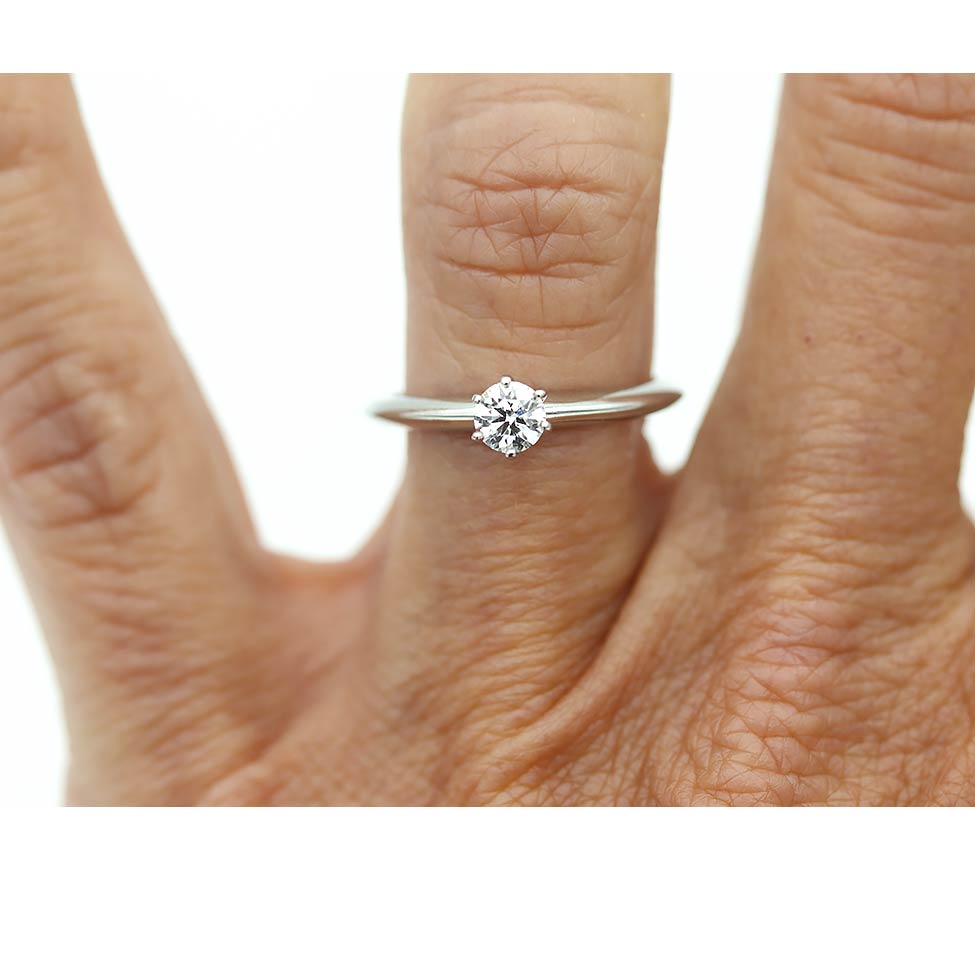 Tiffany Diamond Engagement Ring Platinum Ct I-VVS2 – Vintage