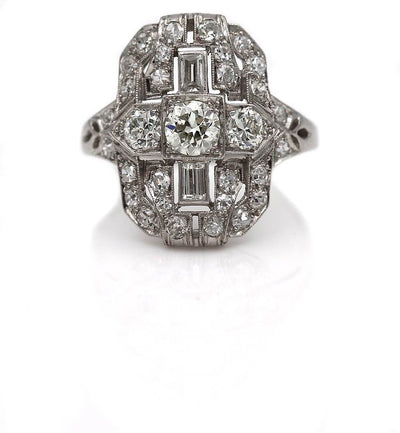 Classic Vintage Diamond Engagement Ring - Vintage Diamond Ring