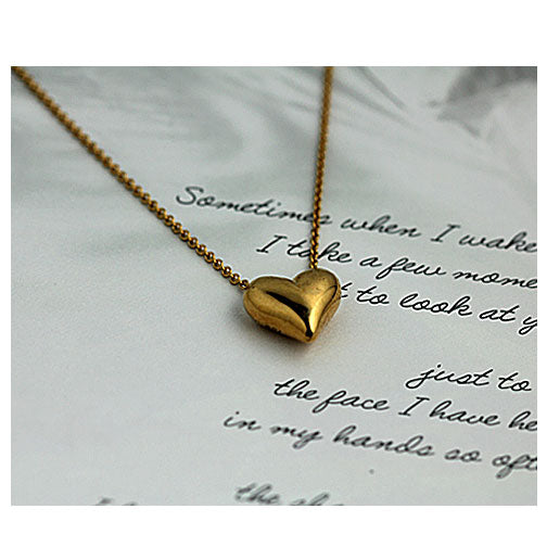 Tiffany and Kt Yellow Gold Heart Necklace – Vintage Diamond Ring