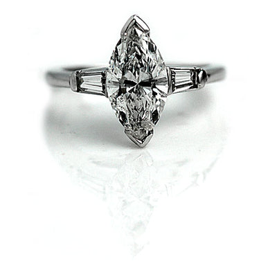 Vintage Marquis Diamond Engagement Ring