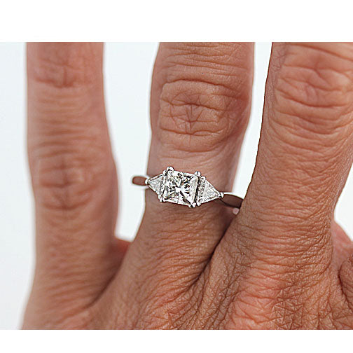 Vintage Princess Cut Diamond Engagement Ring – Vintage Diamond Ring