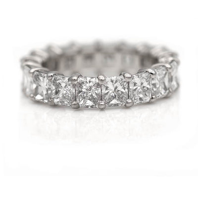 Radiant Cut Diamond Wedding Ring Circa 1990s